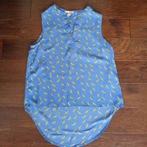 Blue banana tank top